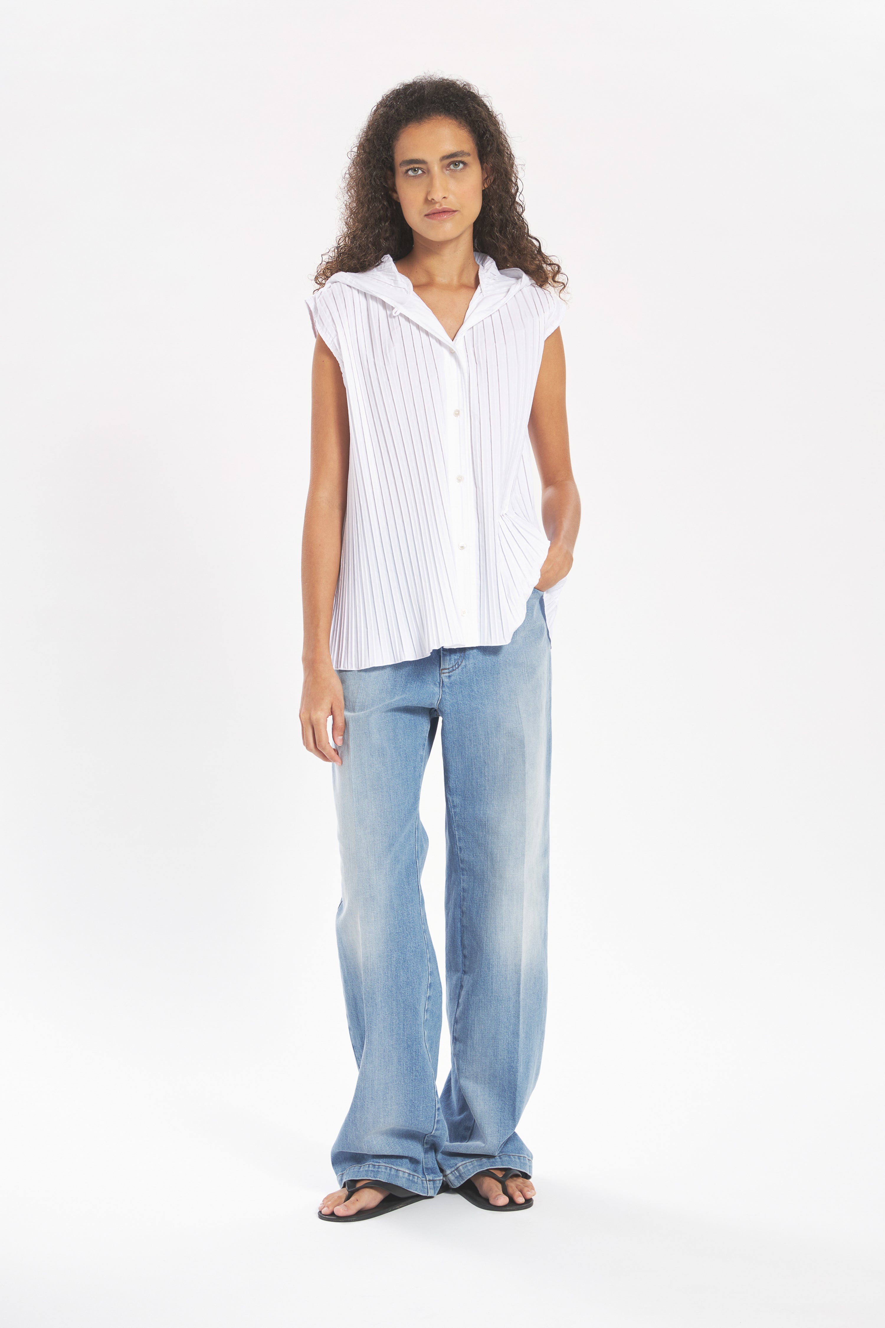 Shirt Manta Plico Bianco