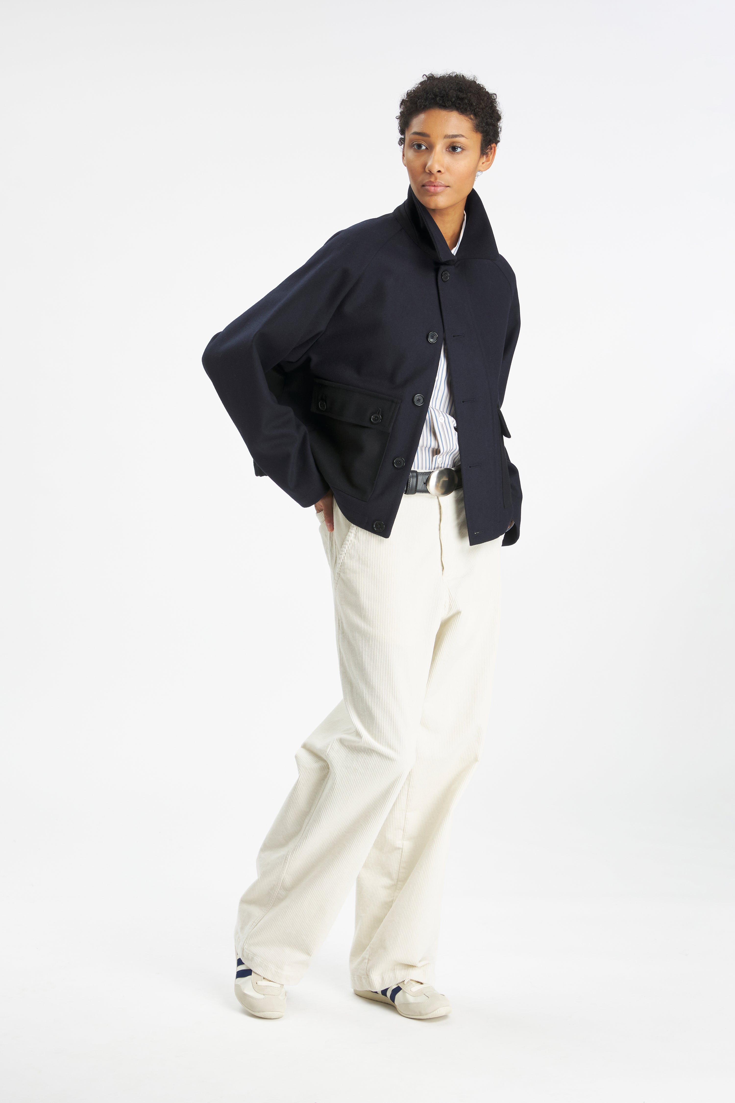 Coat Aria Caramal Patchwork