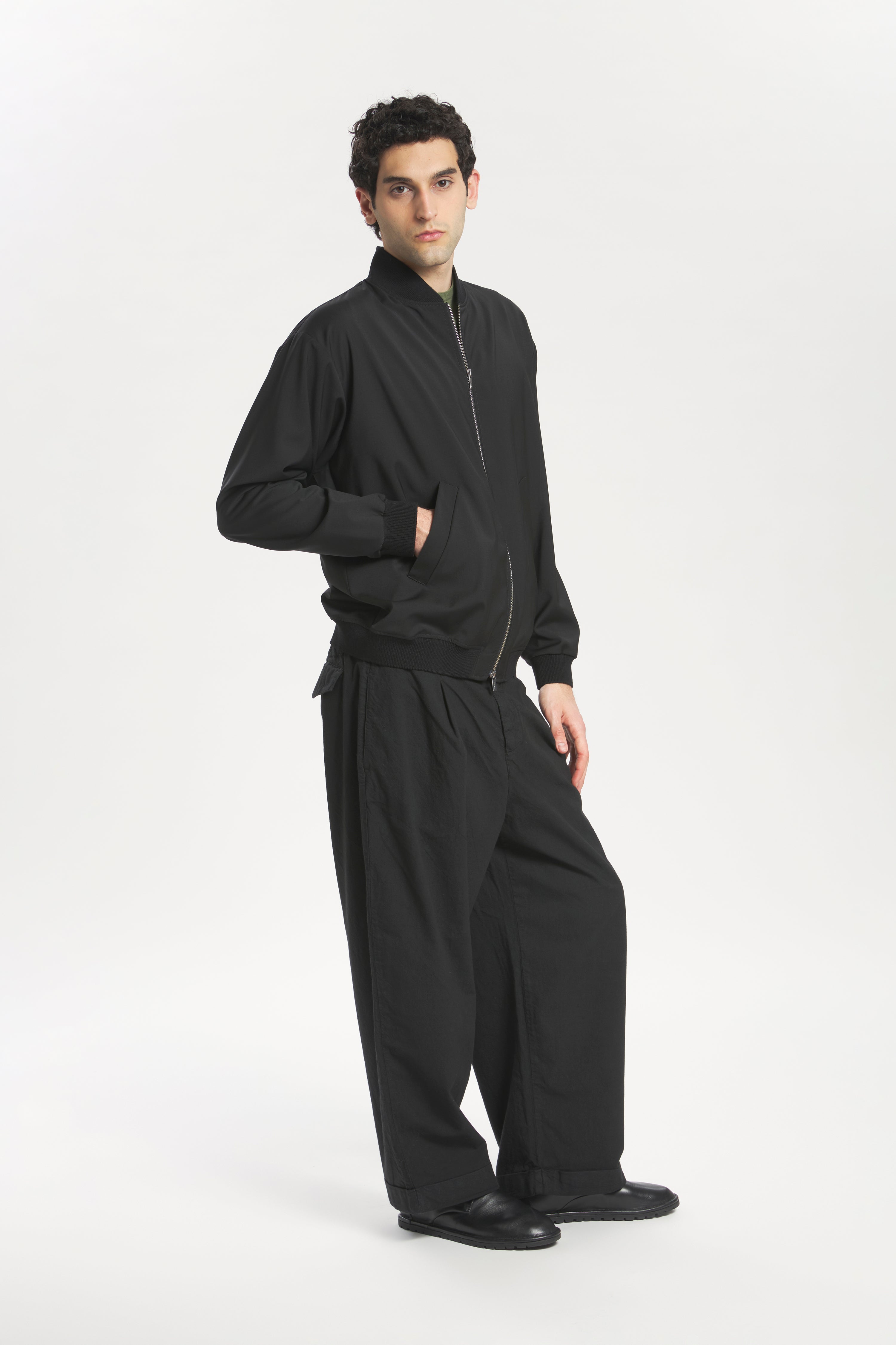 Coat Gabier Tropical Nero