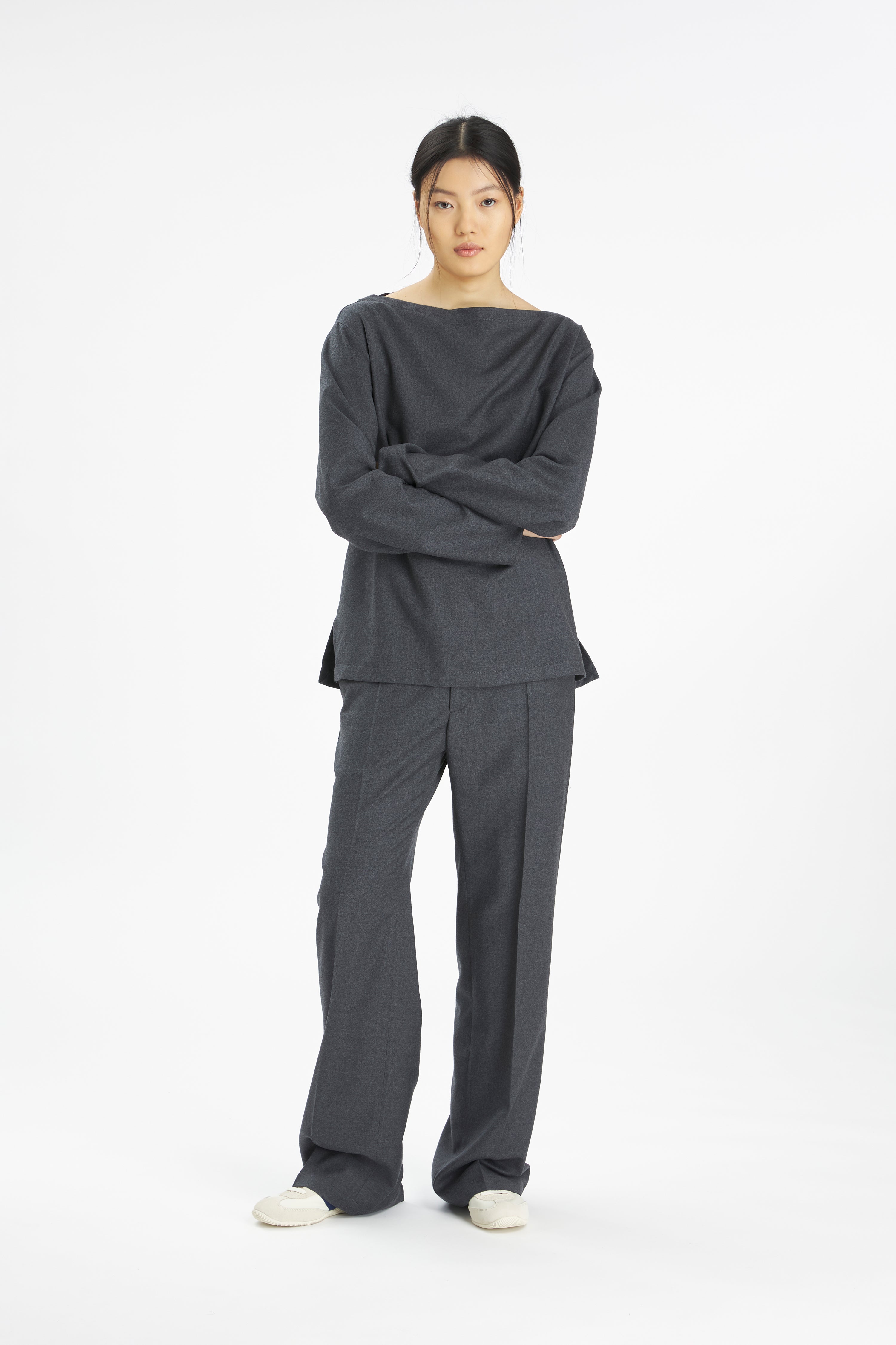 Trousers Coen Flan Grigio