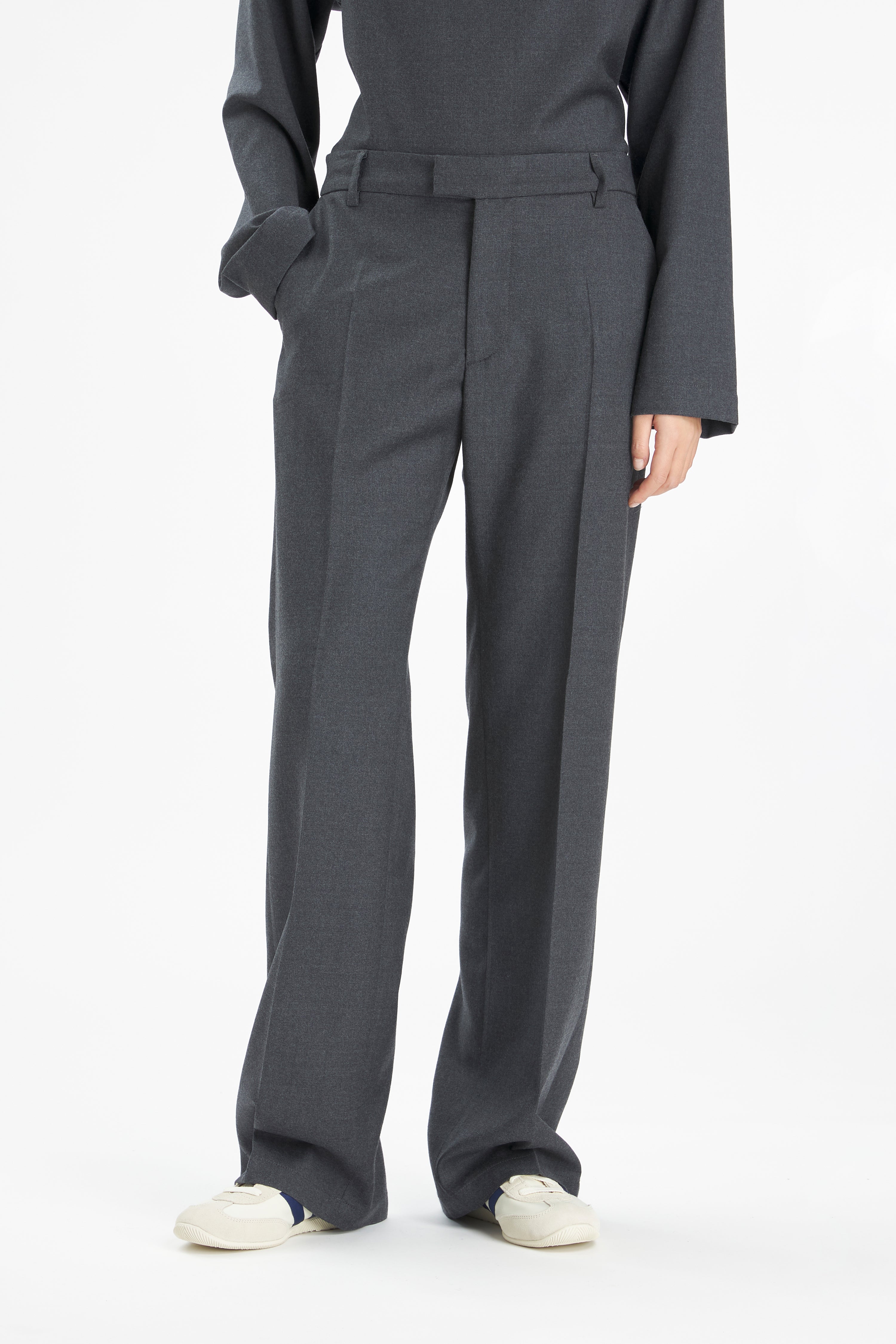 Trousers Coen Flan Grigio