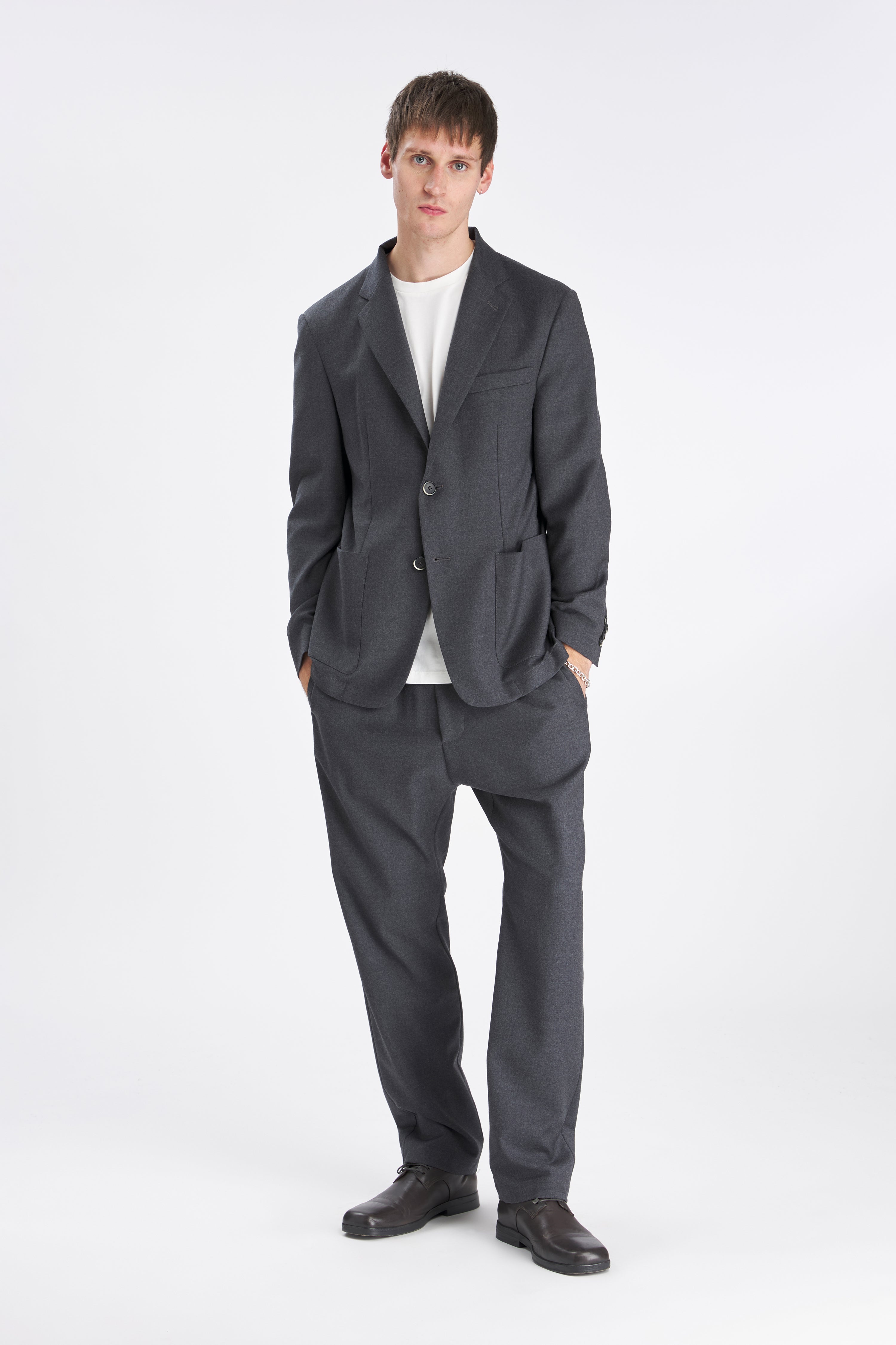 Trousers Bativoga Flan Grigio