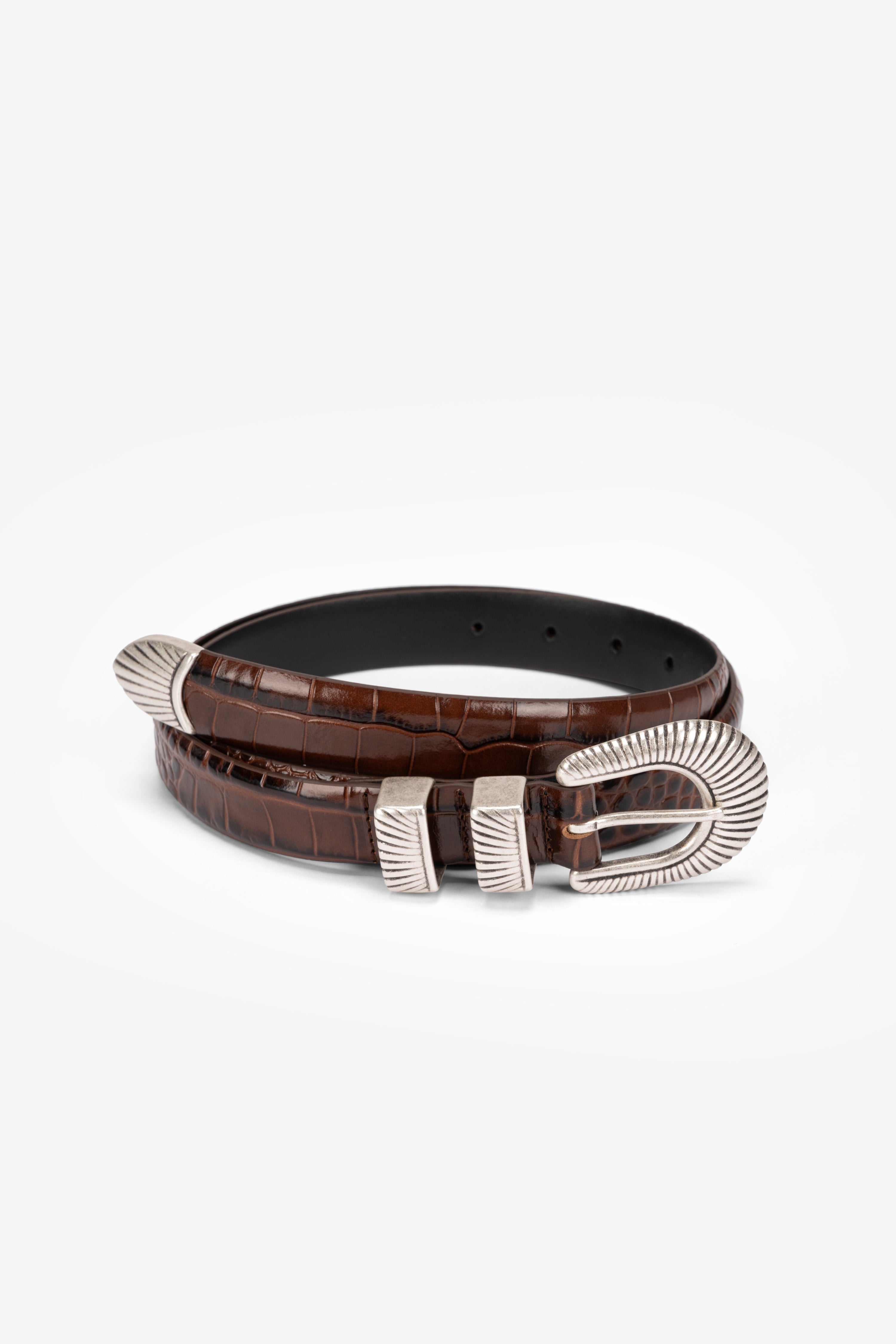 Belt Cinta Croco Moro