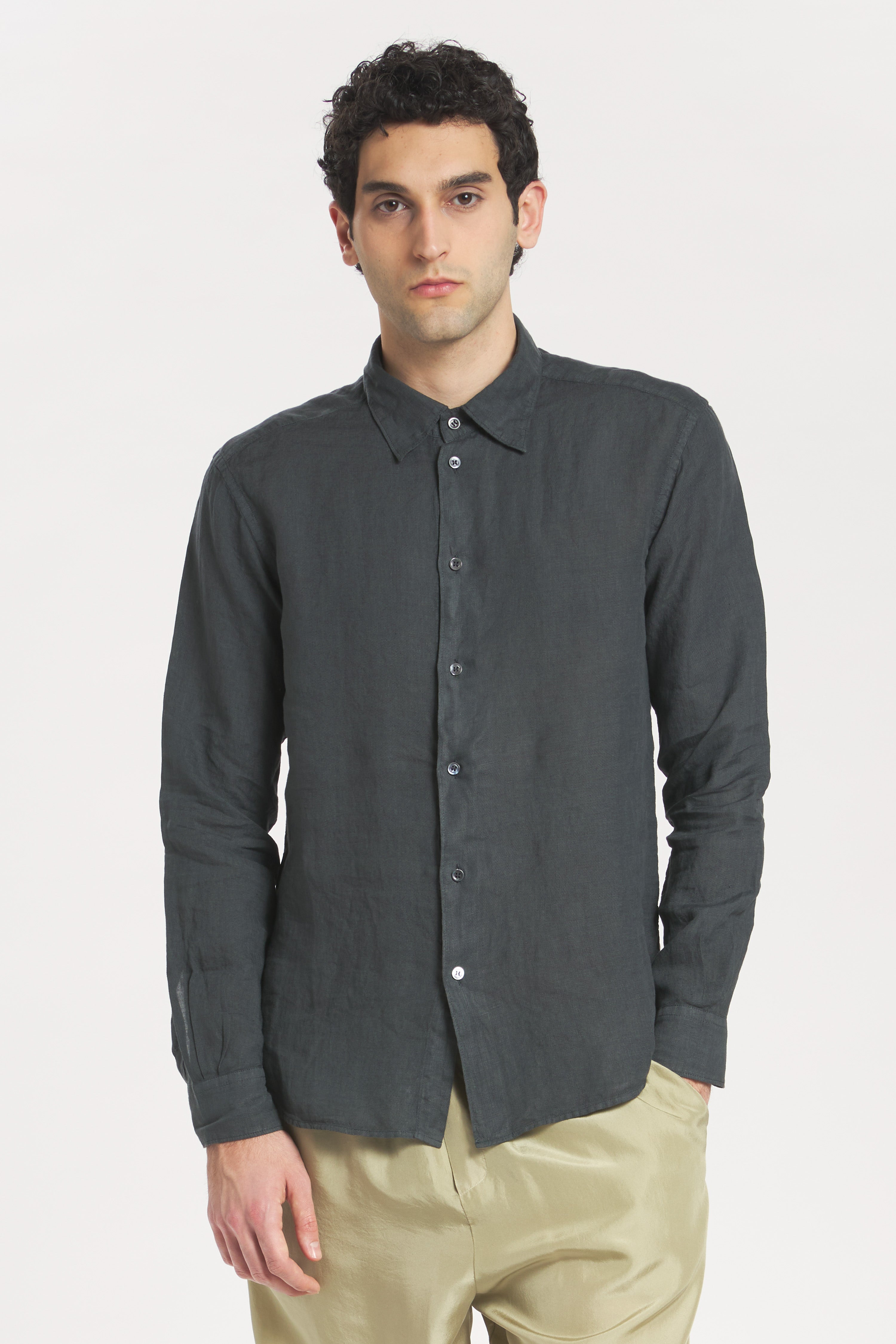 Shirt Maridola Telino Piombo