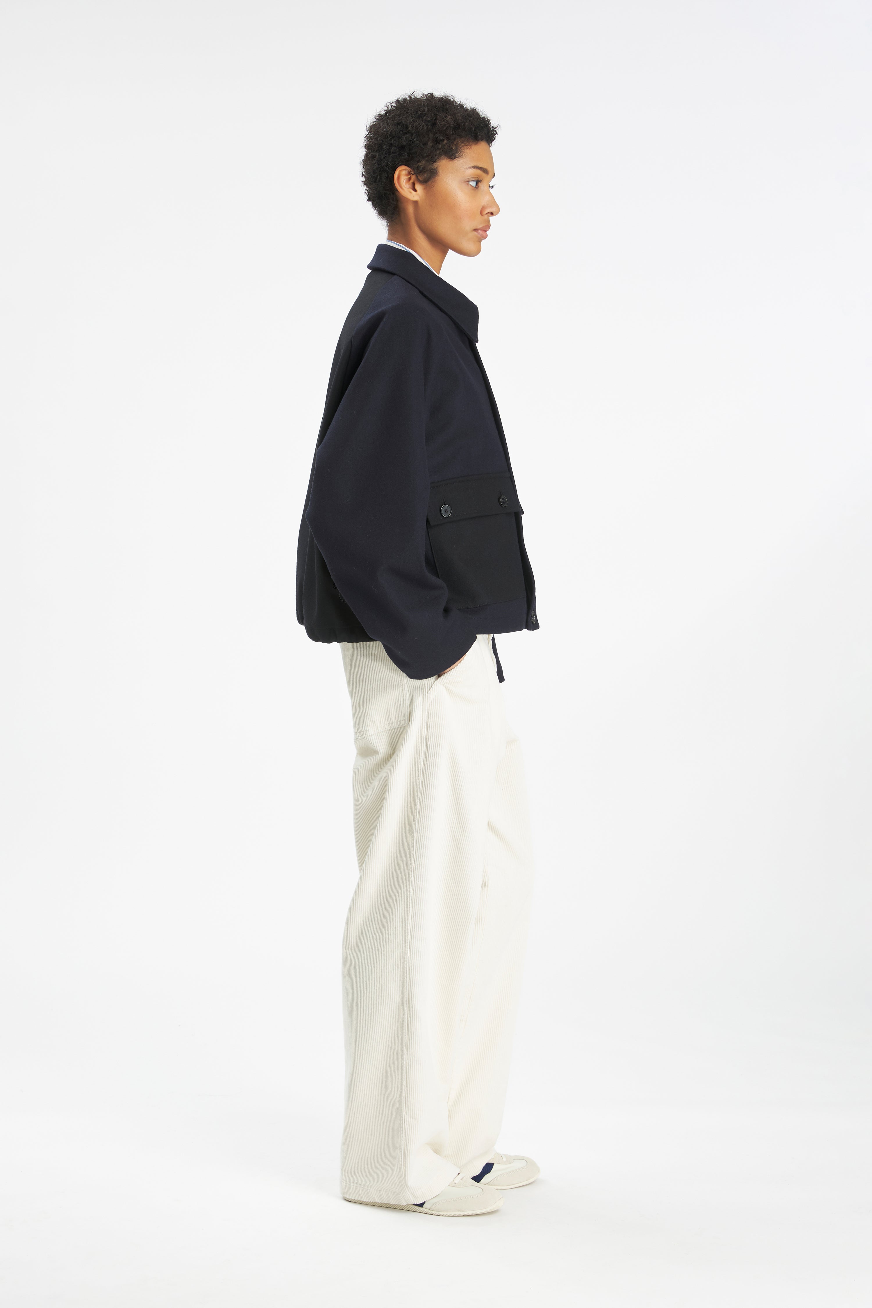 Coat Aria Caramal Patchwork