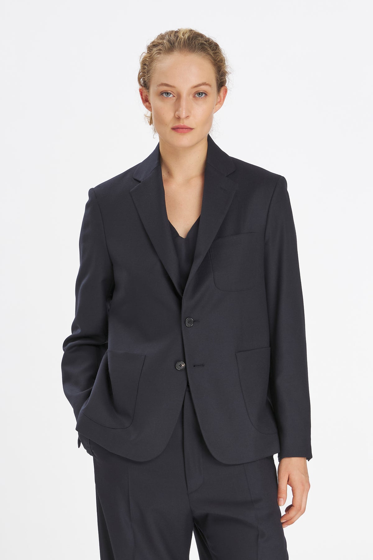 Jacket Sila Flan Navy
