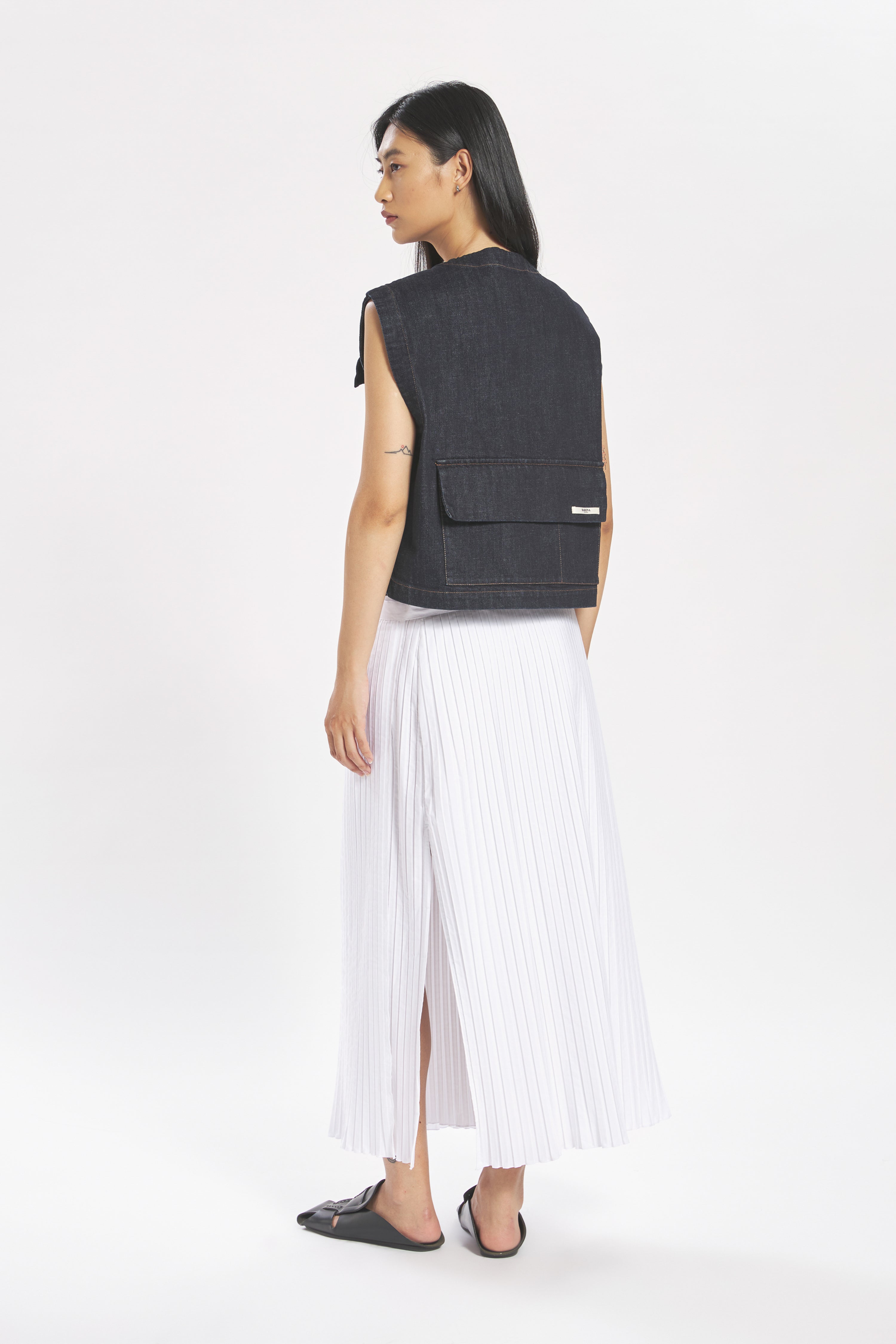 Skirt Lucietta Plico Bianco