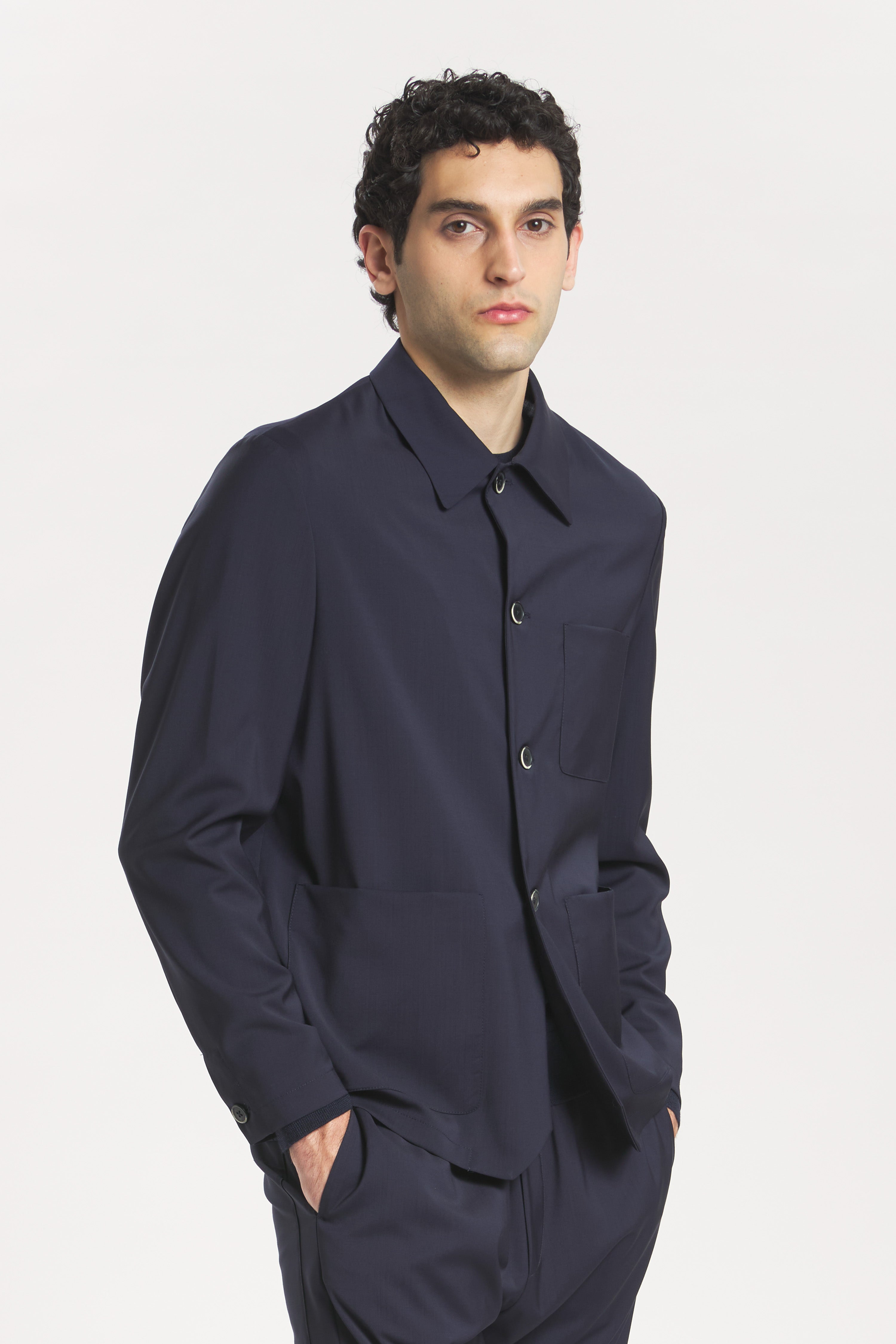 Overshirt Visal Tropical Navy