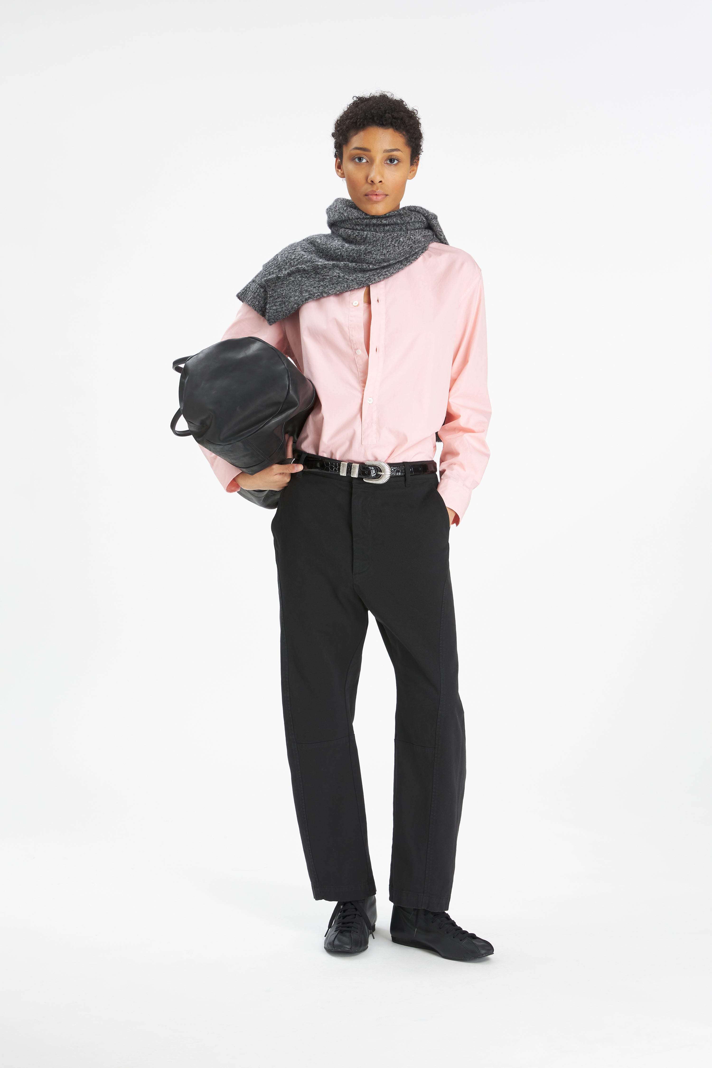 Trousers Marietta Mante Nero