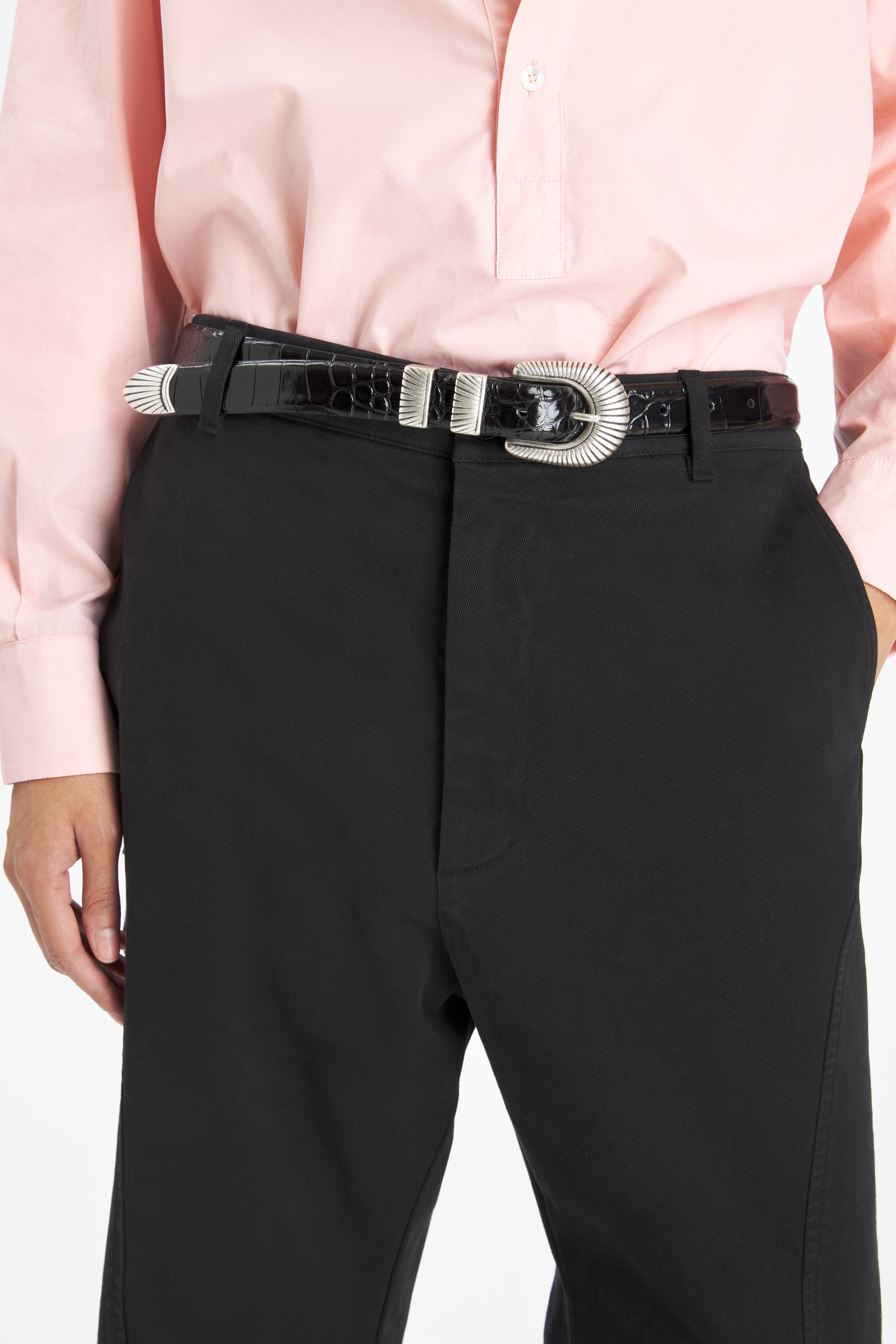 Belt Cinta Croco Nero