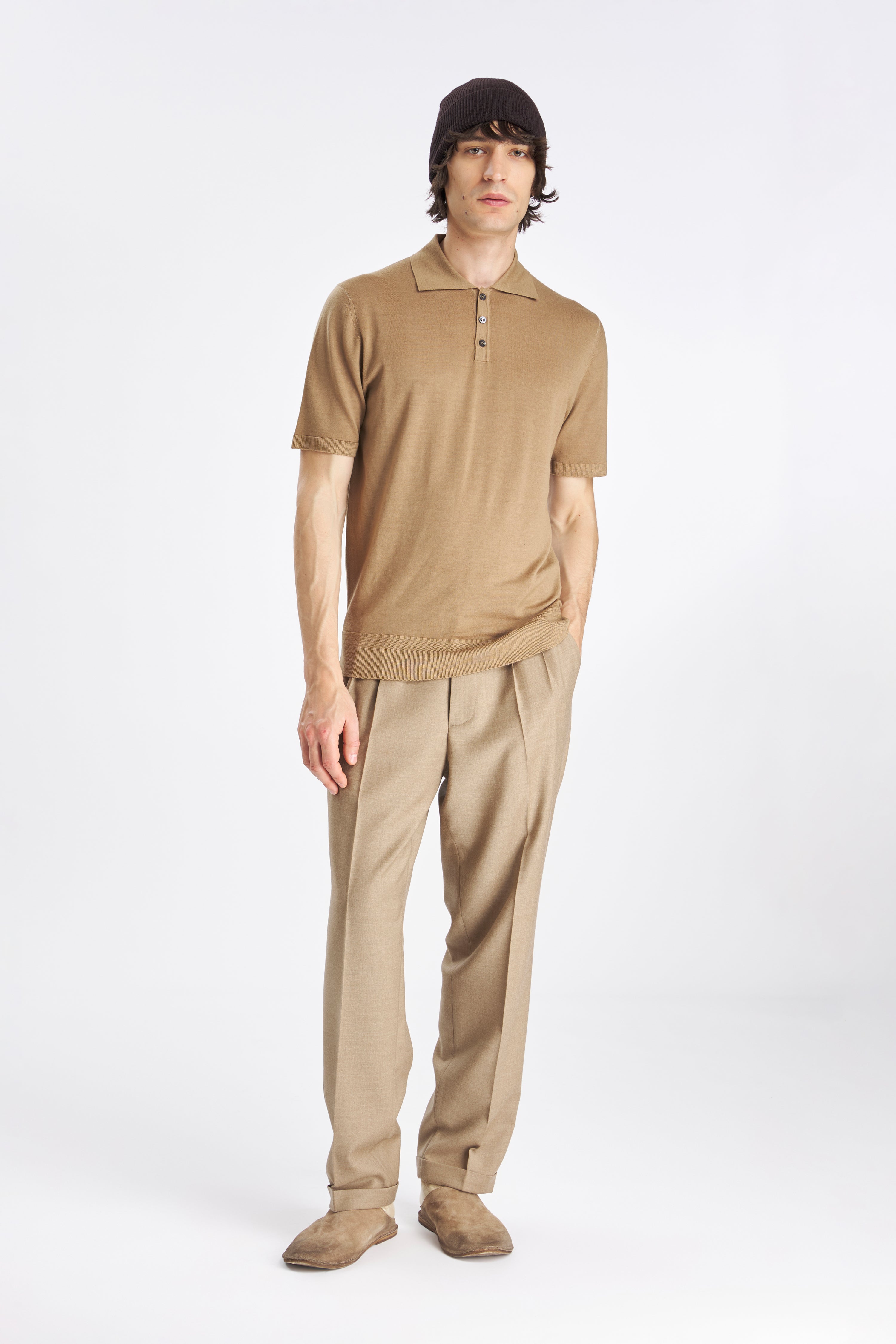 Trousers Drapier Flan Camel