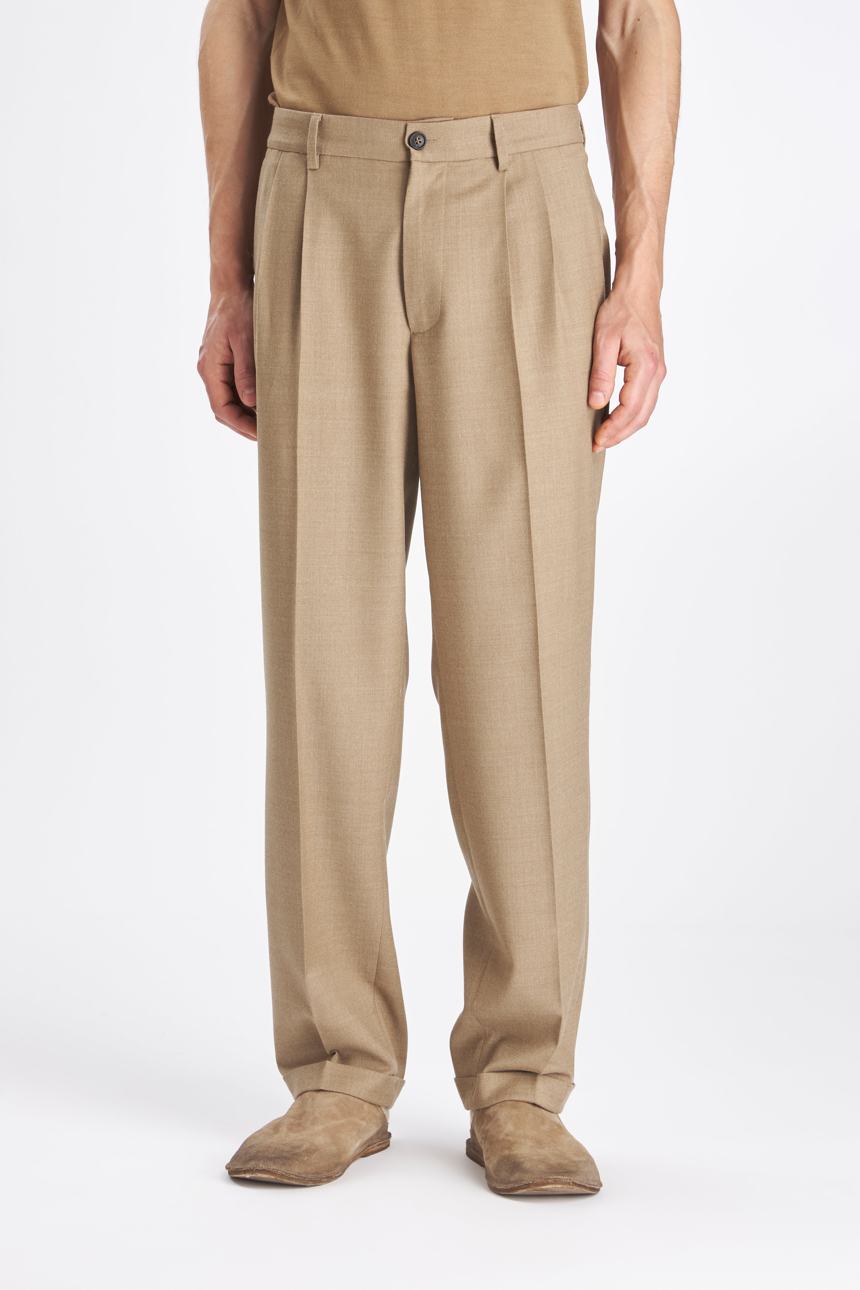 Trousers Drapier Flan Camel